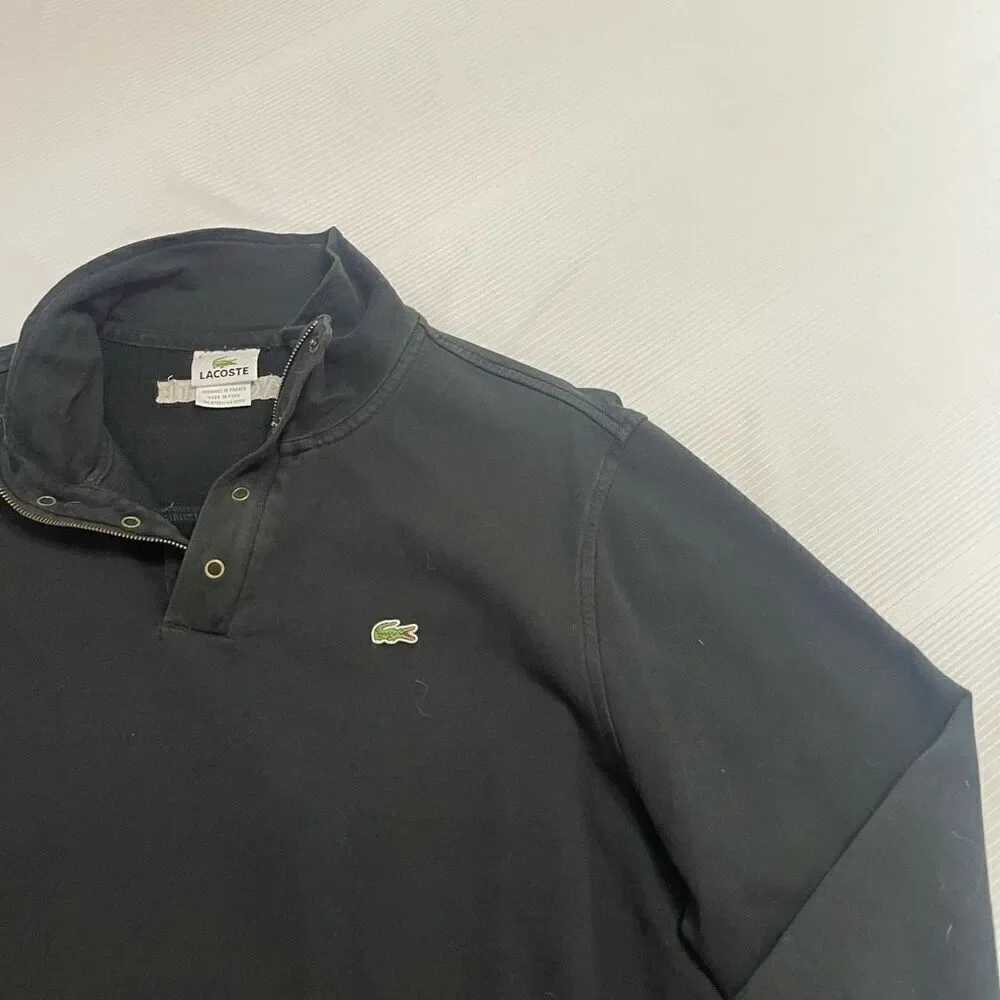 Lacoste Black Sweater Pullover Size 6 US XL